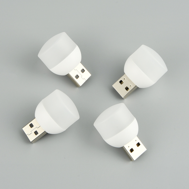 USB Plug Lamp Computer Mobile Power Charging USB Small Book Lamps LED Eye Protection Reading Light Small Round Light The New