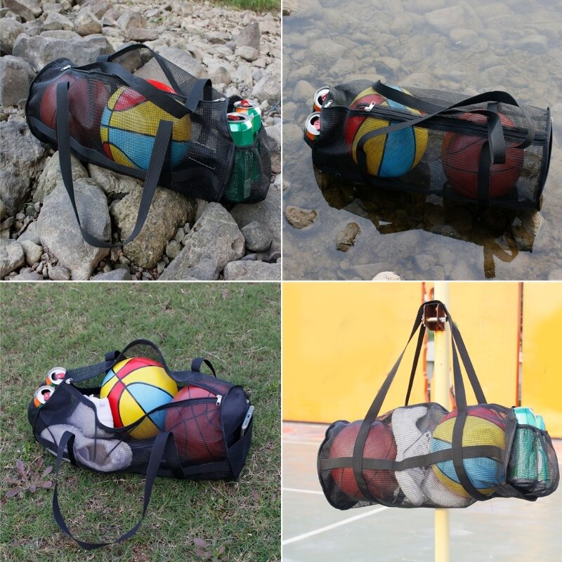 25UC Large Capacity Mesh Duffels Gear Bag Scubas Diving Snorkeling Equipment Football Storage Bag Tear-resistant Duffels Bag