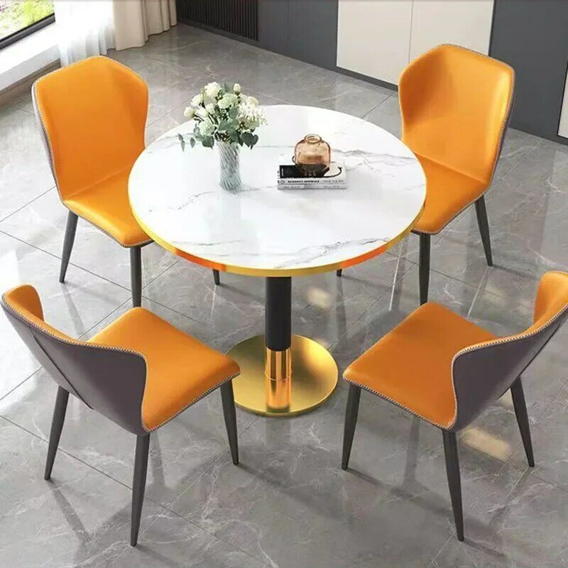 Роскошные стулья для гостиной в скандинавском стиле, столовая, кухня, чайный конец, черные столы, напольная мебель, мебель для отелей