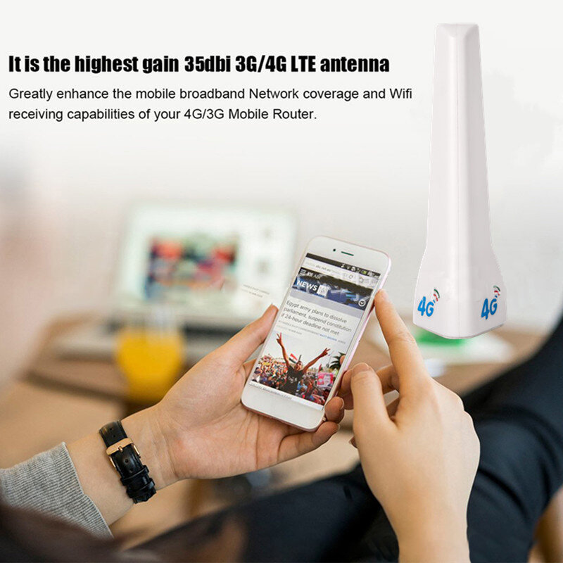 3g 4g lte alto ganho antena de longo alcance móvel sinal impulsionador ts9 crc9 sma wifi amplificador de rede para huawei zte vodafone roteador