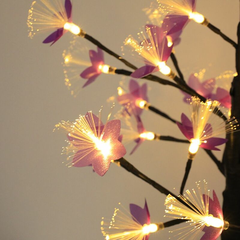 Magnolia prezent bożonarodzeniowy nocne oświetlenie 24 LED kwiaty lampka nocna nocna kwiat ozdobny lampki choinkowe lampa atmosfera