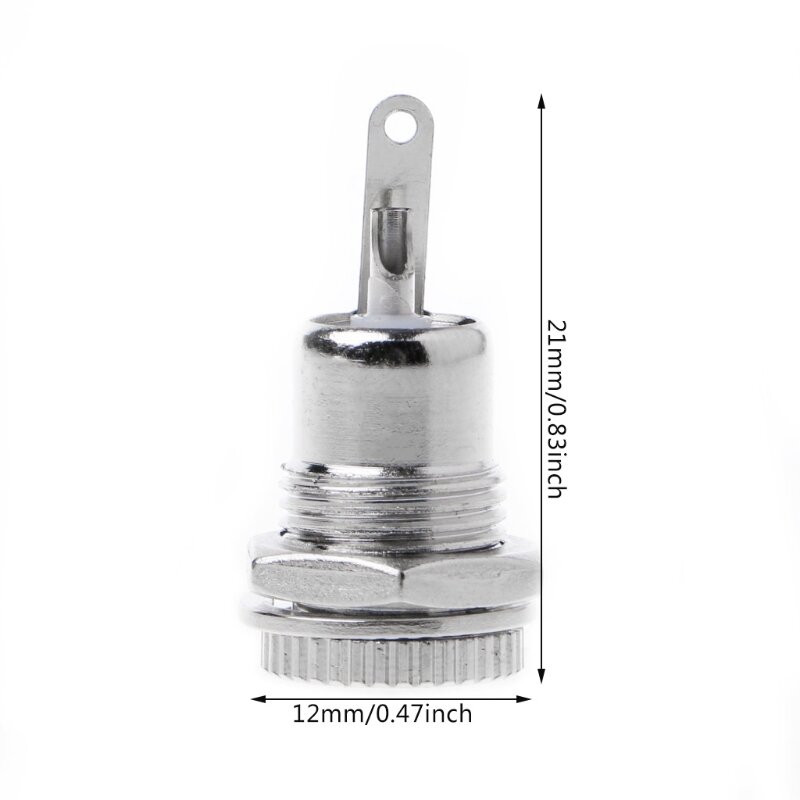 5,5 mm 2,1 mm para tomada alimentação conector fêmea montagem painel R9UF
