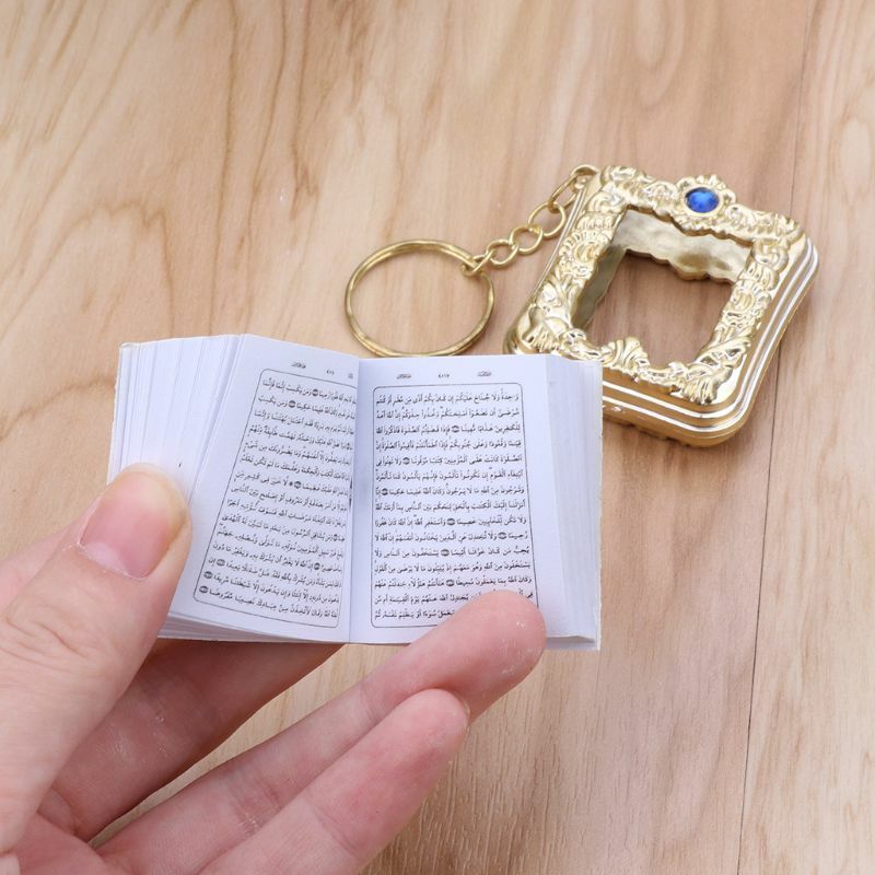 Mini arche personnalisée, livre du coran, vrai papier, peut lire, porte-clés, charme arabe, pendentif, décor pour directe