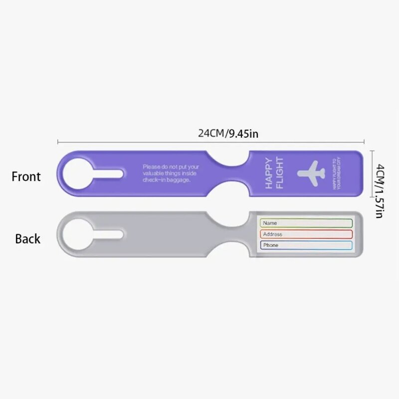 Boarding Pass PVC Luggage Tag Information Card Address Label Boarding Pass Tag Baggage Name Tags Aircraft Consignment Card Tag