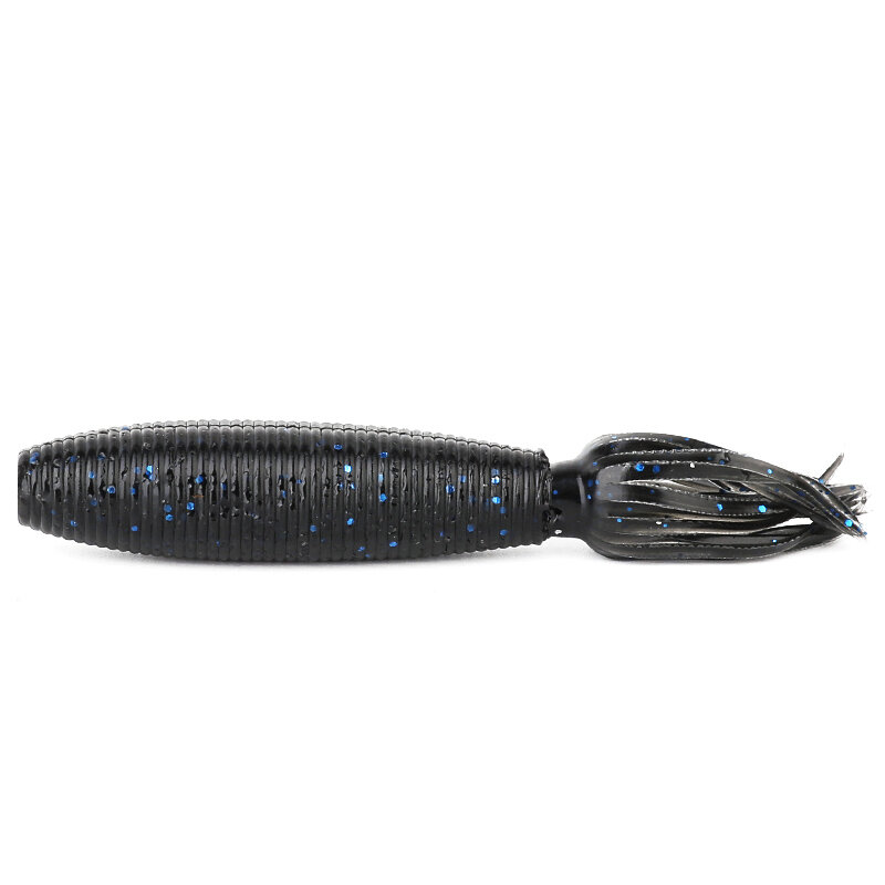 Ardea Soft Fishing Lure 4pcs  90mm 10g Fat Ika Silicone Bait Squid Shiner Shad Souple Black Bass Perch Rotate Wobblers