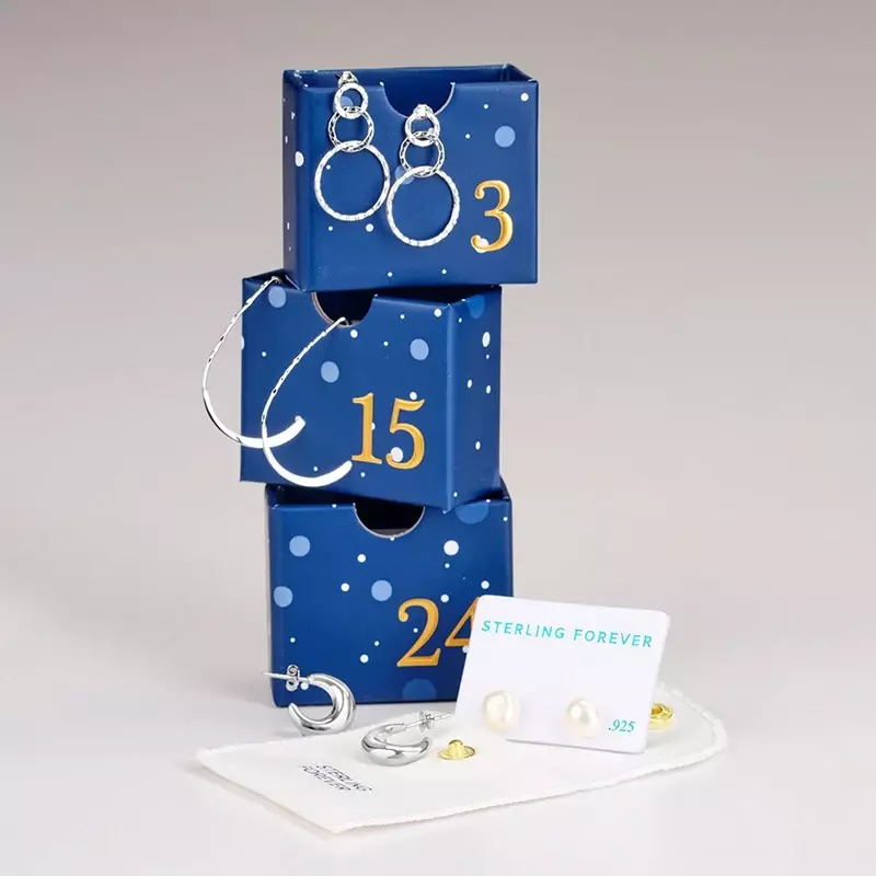 Customized productCustom 24 Days Of Empty Cookie Advent Calendar Box