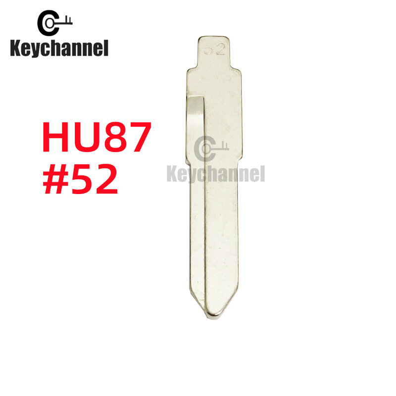 10pcs Metal Car Key Blade 52# KD Remote Blank HU87 Key Head for Suzuki Swift  Replacment Key for Xhorse KEYDIY Locksmith Tool