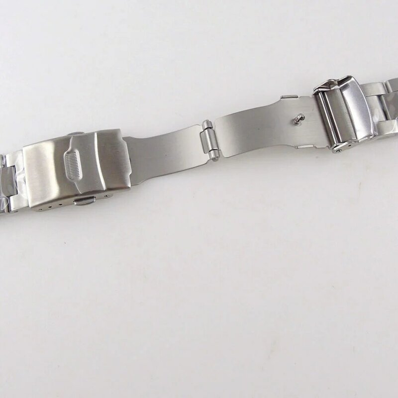 Impermeável aço inoxidável Watch Strap Belt, Escova do relógio de pulso, Curvo End Pulseira, Tandorio Mergulho, 316L, 62mas