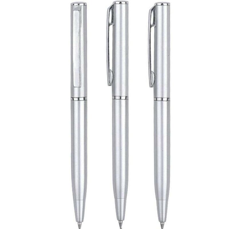 1Pc High Quality Metal Ballpoint Pen Stainless Steel Writing And Office Gift School Stationery Pens Supplies A0I3