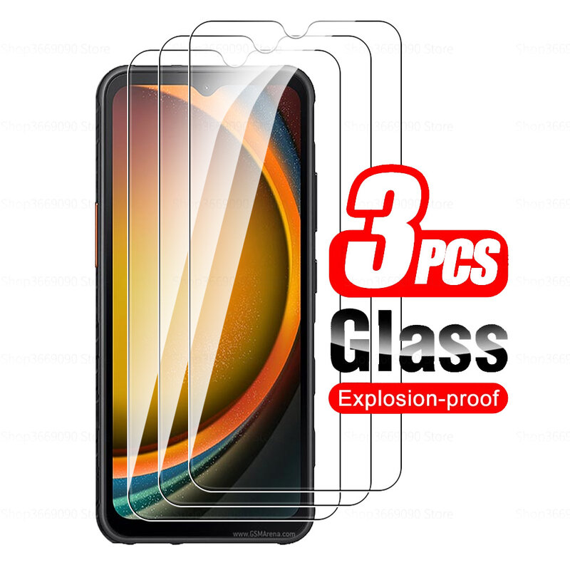 For Samsung Galaxy Xcover7 Glass 3Pcs Tempered Glass Screen Protector For Samsun X cover7 Xcover 5 cover 7 Armor Protective Film