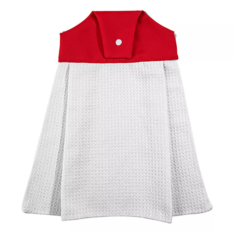 Sublimation Blank Towel Handkerchief Dress Shape Sublimation Blanks Print Kitchen Towel For Heat Transfer Printing