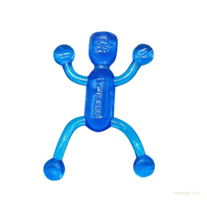 Y4UD Practical Climbing Little Man Stretchy Spoof Props Vent Toy for Parents Child