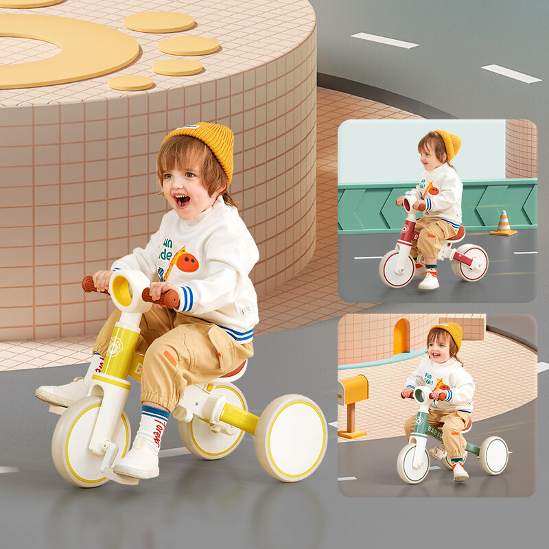 Bicicleta 3 en 1 para niños de 1 a 4 años, triciclo para niños, Ideal para niños y niñas, entrenamiento de equilibrio