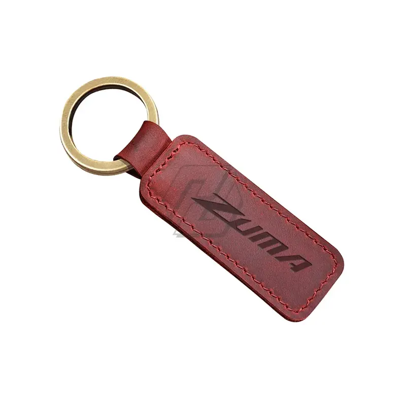 For Yamaha Zuma 50 125 Scooter Motorcycle Keychain Cowhide Key Ring