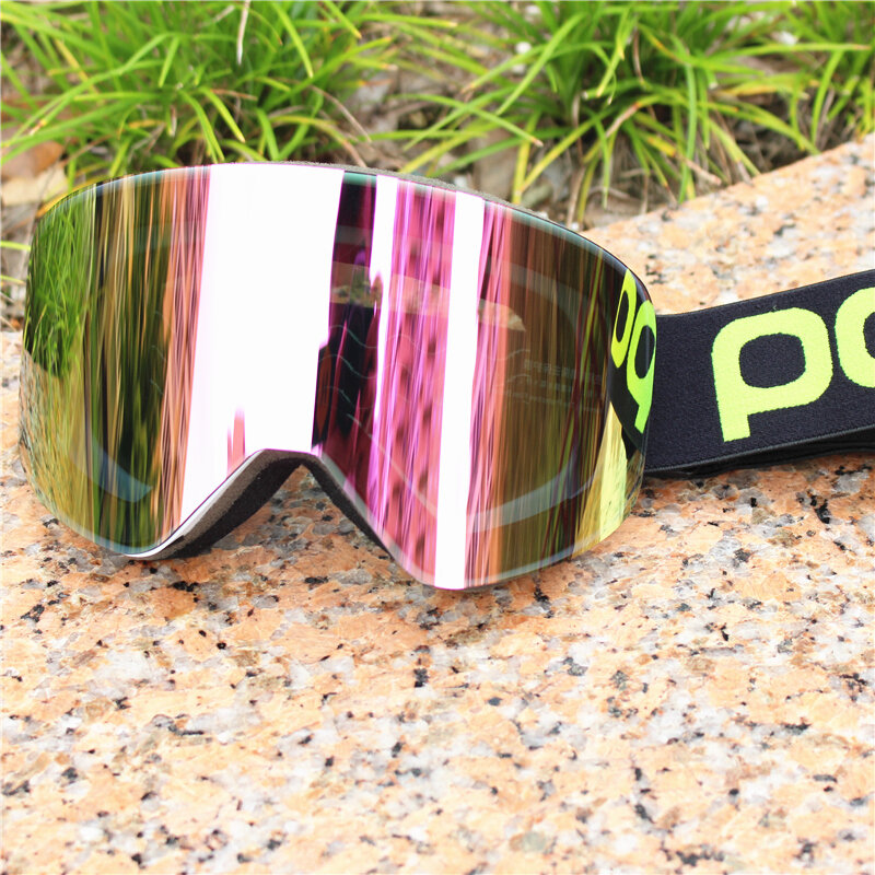 Gafas de esquí magnéticas de doble capa para hombre y mujer, lentes de esquí, antiniebla, más lentes