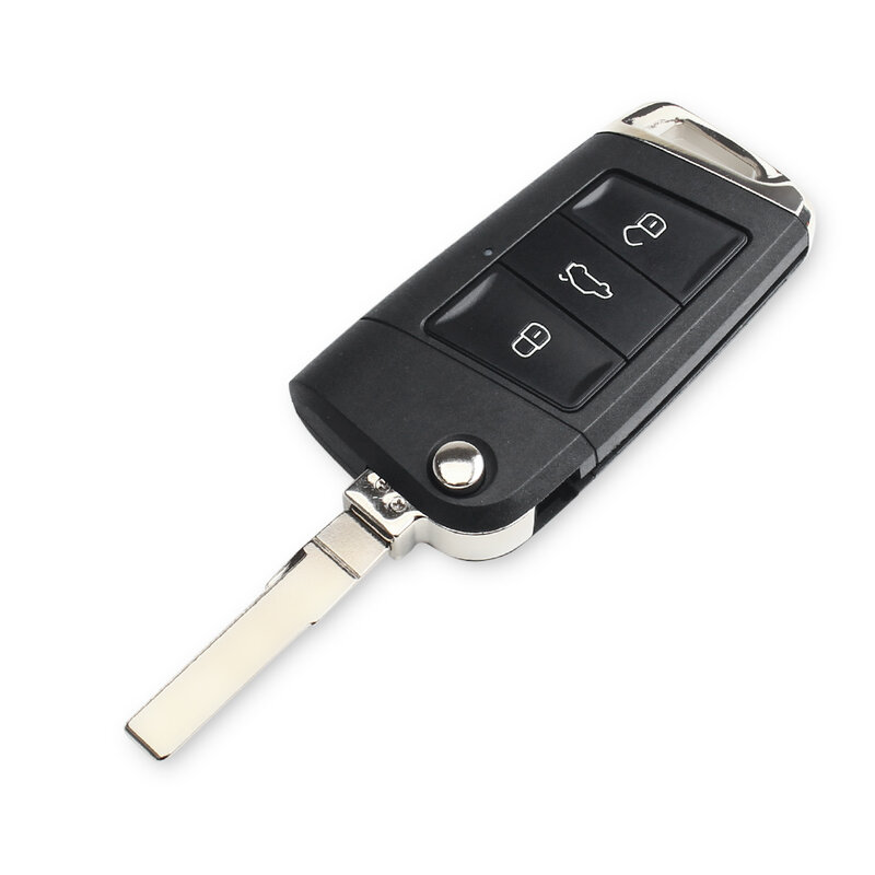 Модифицированный складной чехол KEYYOU для автомобильного ключа-пульта с 3 кнопками для VW Golf 4 5 Passat b5 b6 polo Touran сиденье Jetta Skoda