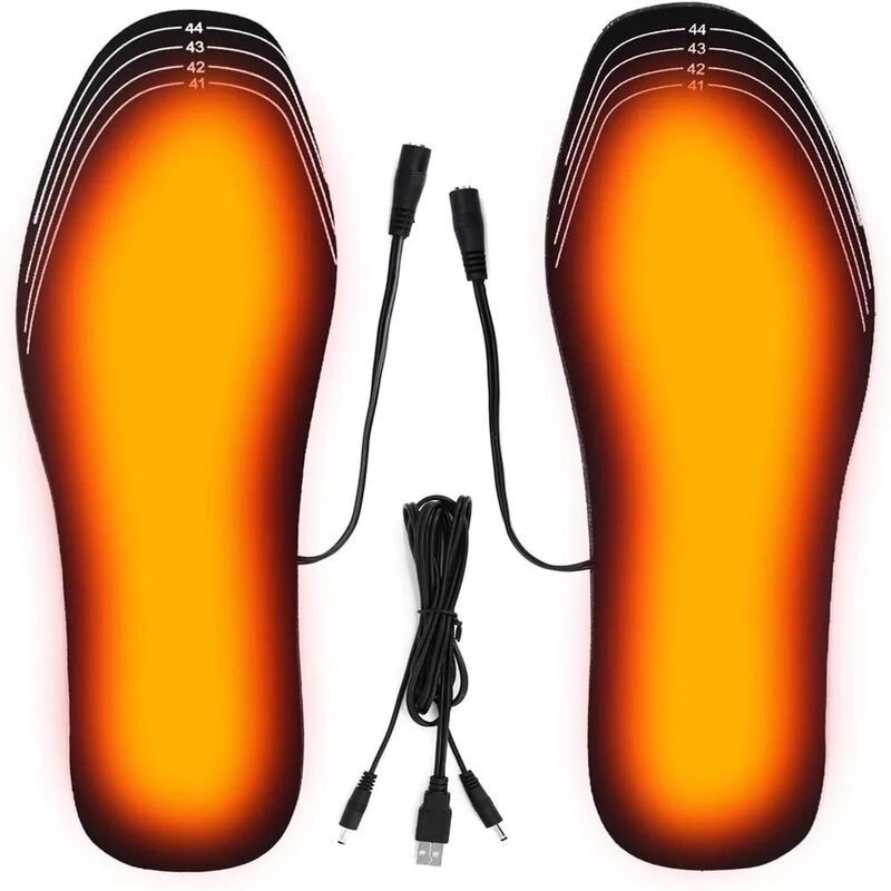 Стельки для обуви с электрическим подогревом, с USB-разъемом