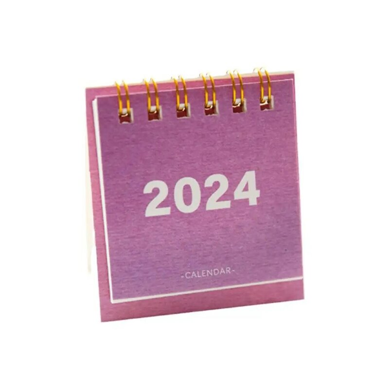 2024 Mini Calendar Creative Calendar Small Desktop Calendar Mini Daily Schedule For Home Office School Cute Office Accessor Y7U9
