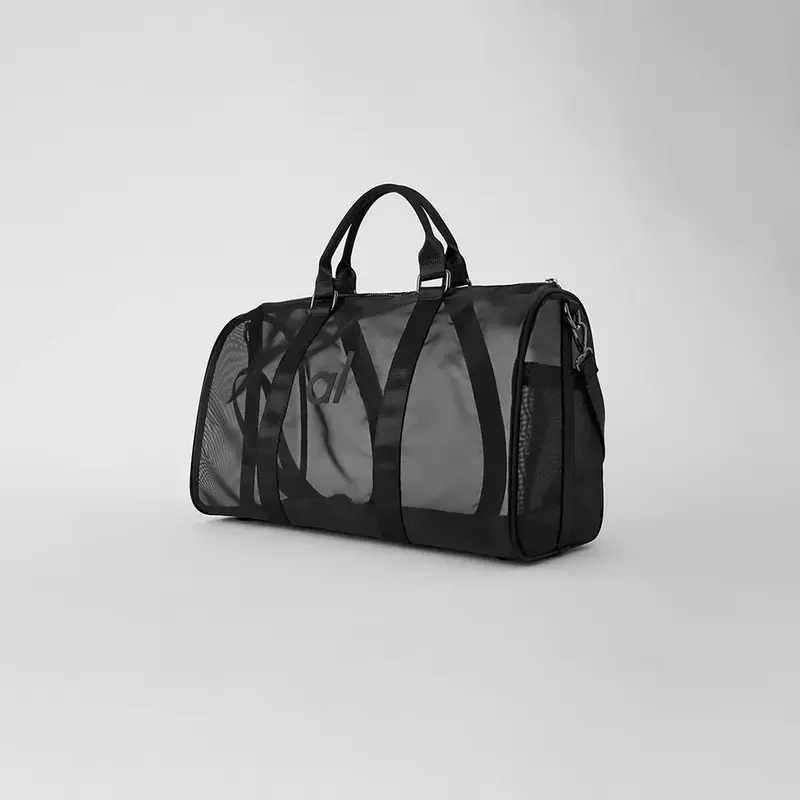 AL Fitness Bag Sheer Duffle Bag Yoga Mesh Fabric Women Bag Outdoor Fitness borse portatili Travel Diagonal Span Package