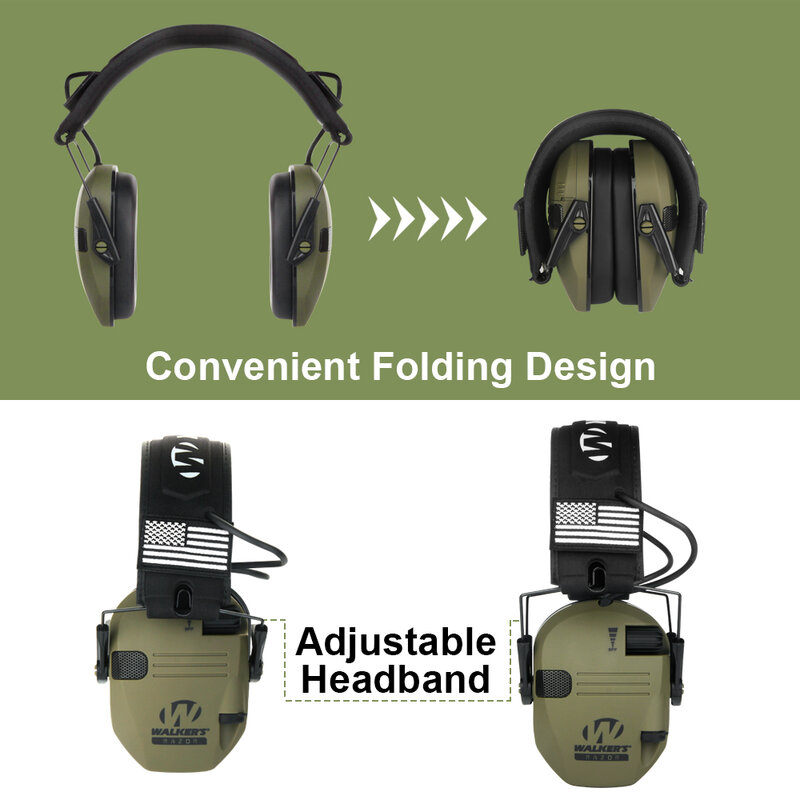 Earmuffs Active Headphones For Shooting Electronic Hearing Protection Ear Protect Noise Reduction Active Hunting Headphone