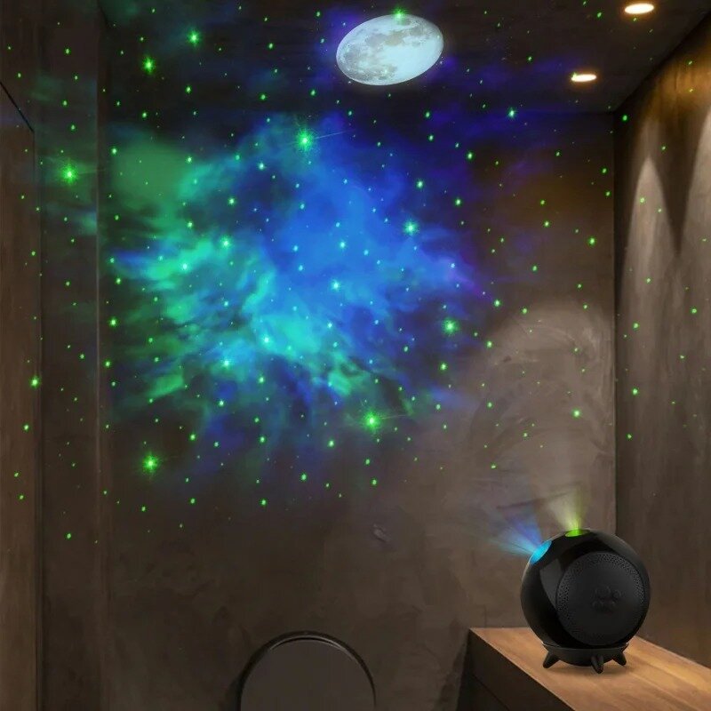 Nowości gwiaździste światło projekcja nieba Laser gwiazda atmosfera lampa dziecięca sypialnia Ambient lampka nocna na prezent dekoracja kolorowa