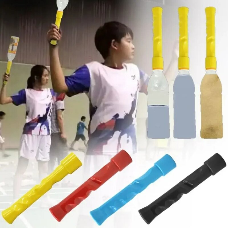 Raket Badminton ayunan portabel, peralatan latihan raket bulutangkis kekuatan olahraga