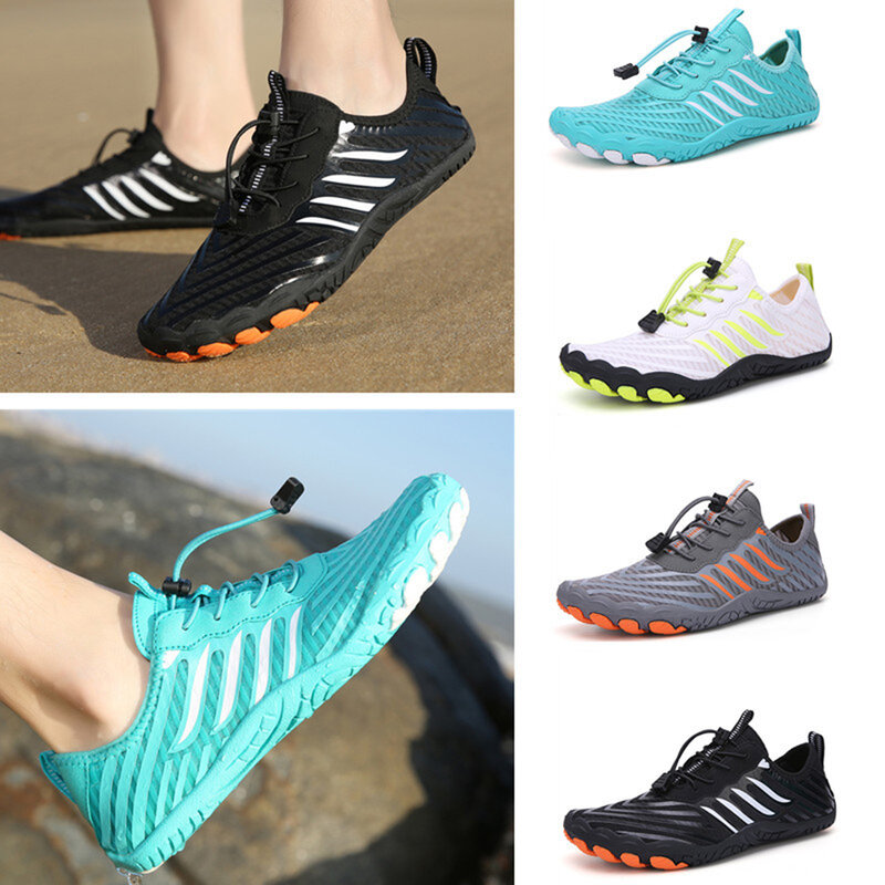 Unisex Swimming Water Shoes Women Men Barefoot Beach Shoes Breathable Sport Shoe Quick Dry River Sea Aqua Sneakers Beach Sneaker