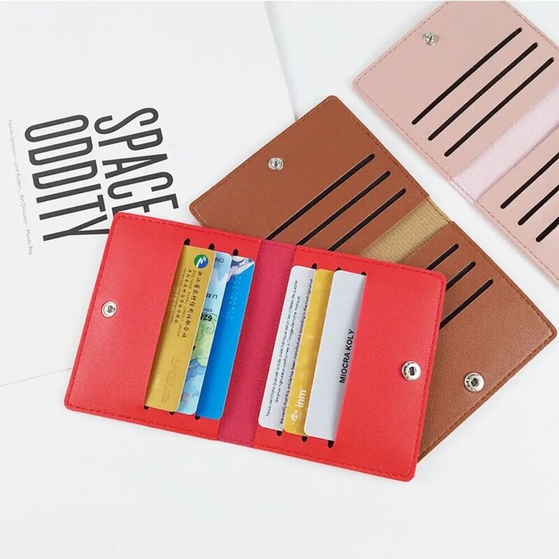 Case Bag Wallet Case Bus Card Holders Card Holders ID Credit Card Bags Business Wallet PU Leather