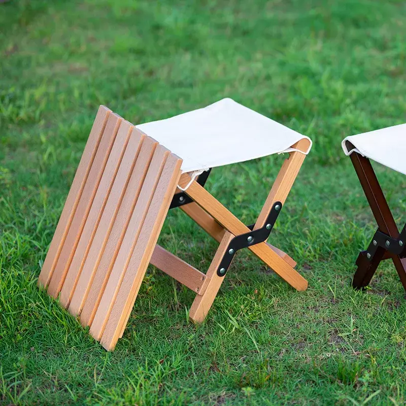 Складной стул из 2023 бука, уличный Портативный Табурет Mazar двойного назначения, стеллаж из массива дерева, стул для кемпинга, рыбалки
