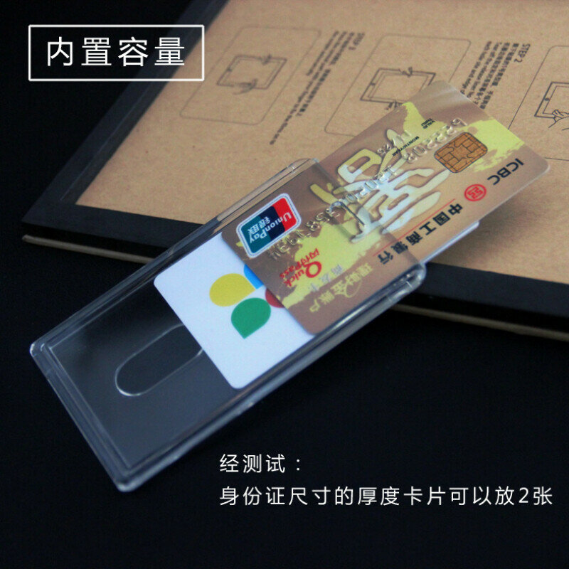 High Quality Acrylic Name Badge Holder Crystal Transparent Exhibition ID Card with Lanyard For Student Staff (Standard Size)