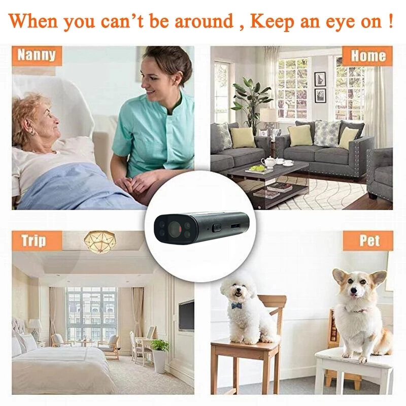 Minicámara inteligente de seguridad para el hogar, videocámara de acción inalámbrica con WiFi, 1080P, HD, visión remota, PK A9