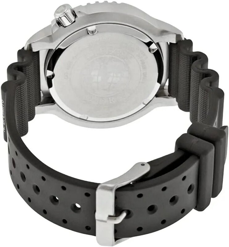 オリジナルシチズンエコロジー · ドライブ腕時計男性エコドライブシリーズ黒プレートスポーツダイビングウォッチシリコーン発光メンズ腕時計BN0150