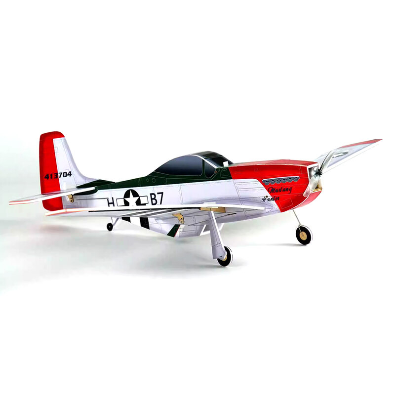 Avión de combate con Control remoto P51, Mustang embotellado, modelo de aviación, juguete de bricolaje, regalo, hoja EPP