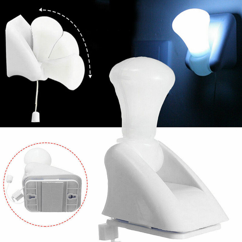 3LED Pull-String Smart comodino bianco luci notturne lampade portatile e facile da installare comodino Led lampadina