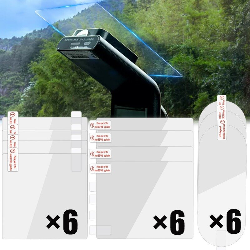 Auto Elektrostatische Sticker Auto Transparante Naadloze Voorruit Dubbelzijdige Stickers Plak Folie Voor Auto Dvr Houder Beugel Haak