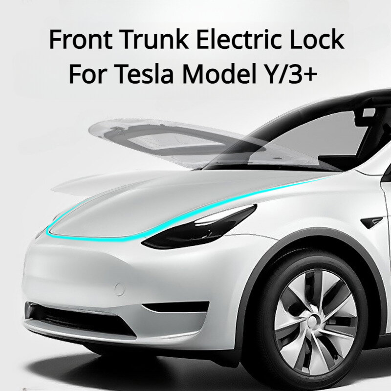Tronco dianteiro trava elétrica para Tesla, bloqueio de sucção, Soft Close, Highland, ModelY, Acessórios de adsorção, Model 3, Novo