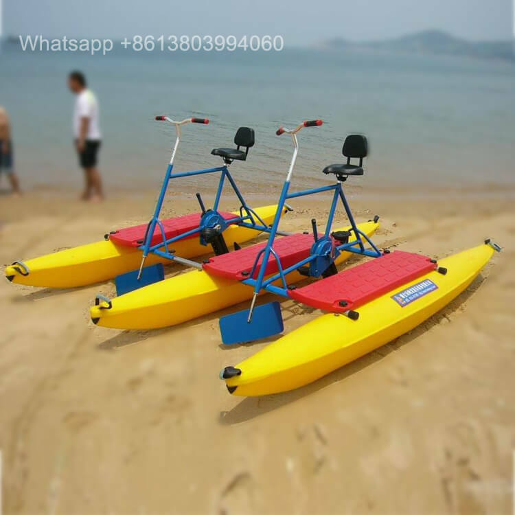 바다 스포츠 프로펠러 수상 자전거, PE 풍선 페달 보트, 바닷물 저항 물 자전거