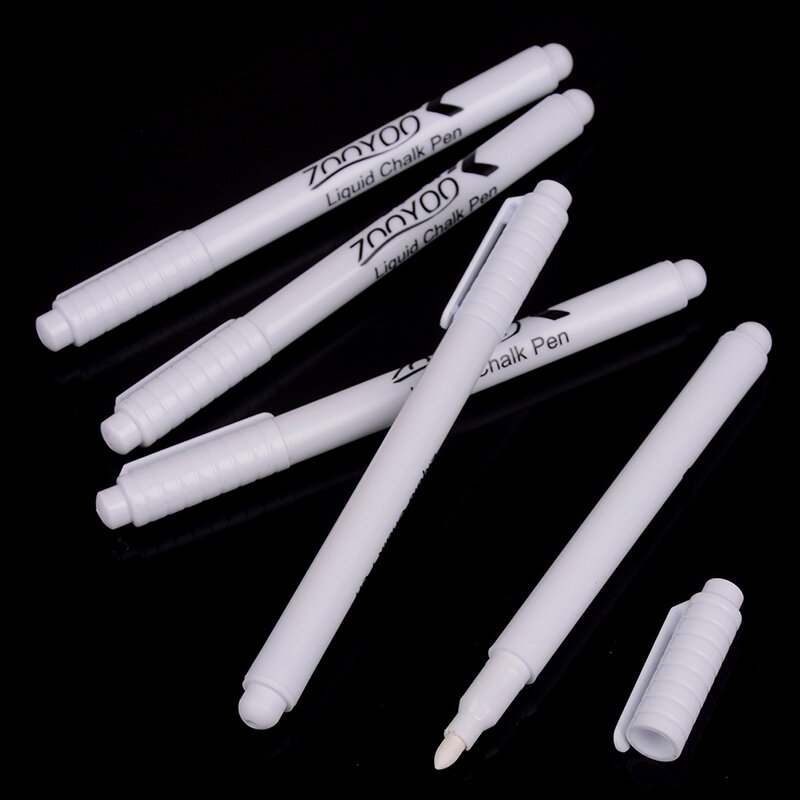 Nieuwe 13.5Cm 3 Stuks Witte Vloeibare Krijt Pen Marker Schoolbord Vloeibare Inkt Pen Gebruikt Op Schoolbord Raam Uitwisbaar