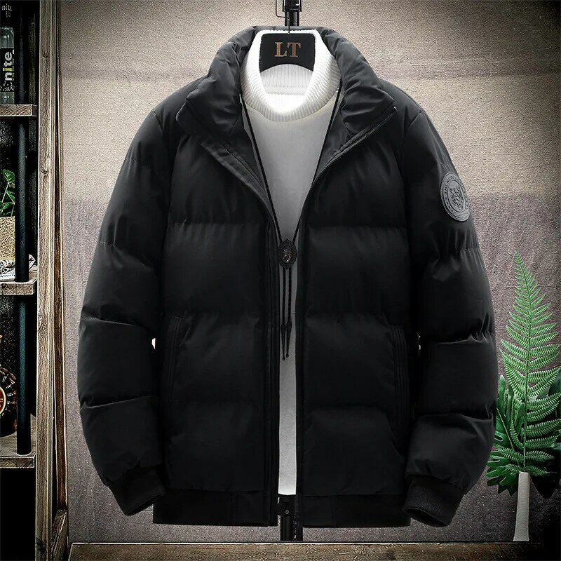 Новая зимняя мужская стеганая куртка, утепленное теплое пальто, мужская верхняя одежда, ветрозащитная короткая стеганая куртка, легкие мужские пуховики