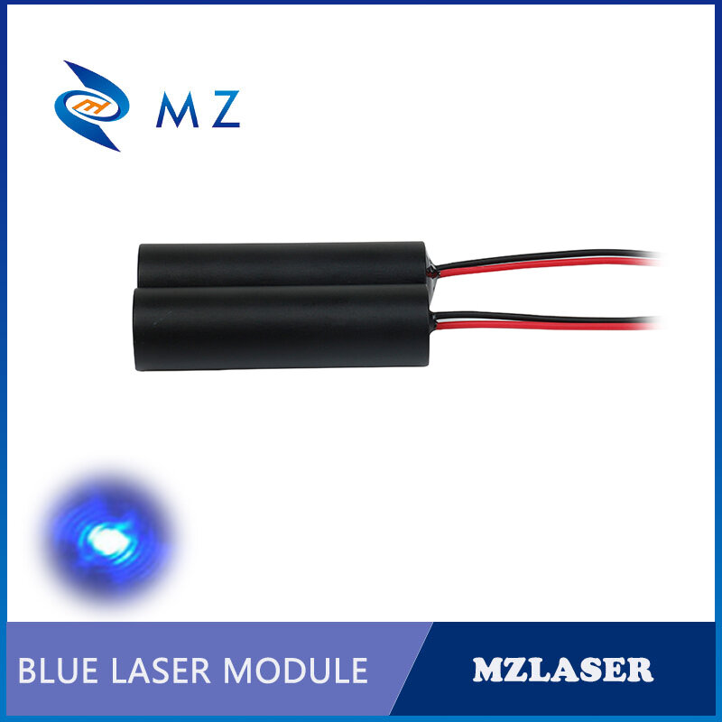 Módulo láser de punto azul de 450nm, 30mw, luz láser de lanzamiento de grado Industrial