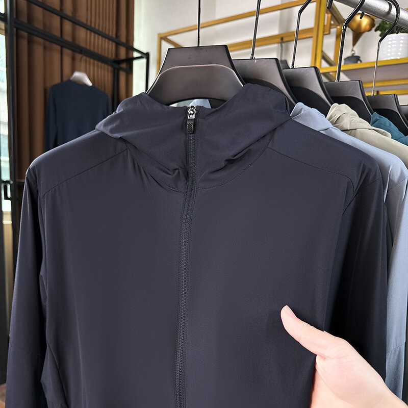 Летняя Солнцезащитная куртка, новинка 2024, мужская легкая и дышащая повседневная куртка, Мужская одежда