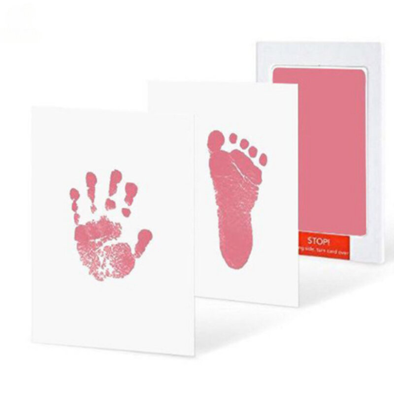 Umweltschutz Sicherheit ungiftig waschen frei Baby Fußabdruck Tisch Neugeborenen Hand-und Fußabdruck Gedenk geschenk