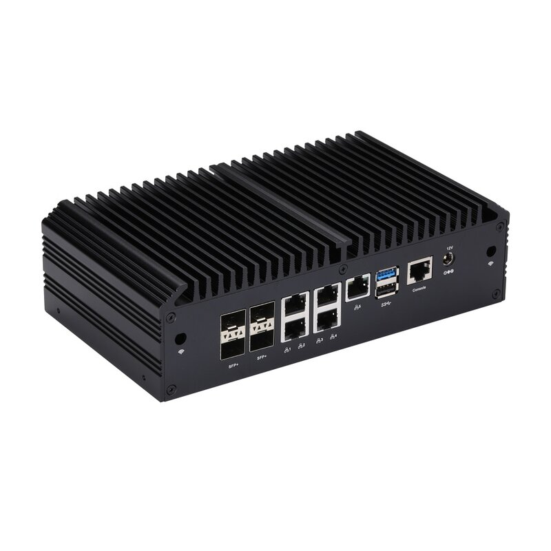 Mini Pc Q20331G9-S10 Cpu-Atoom C3758r, Optie C3558r C3758, 10G Sfp +/ 2.5G Lan/Console/Vga, Qotom Miniserver/Router Firewall
