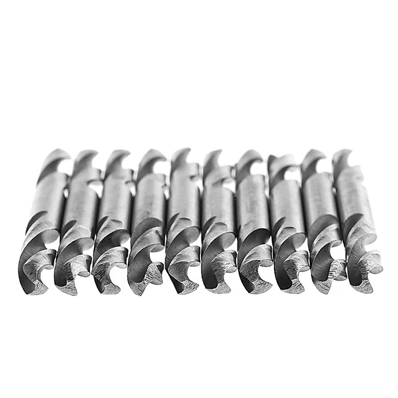10Pcs 4.2mm HSS Double Ended Spiral Drill Tools Drill Set