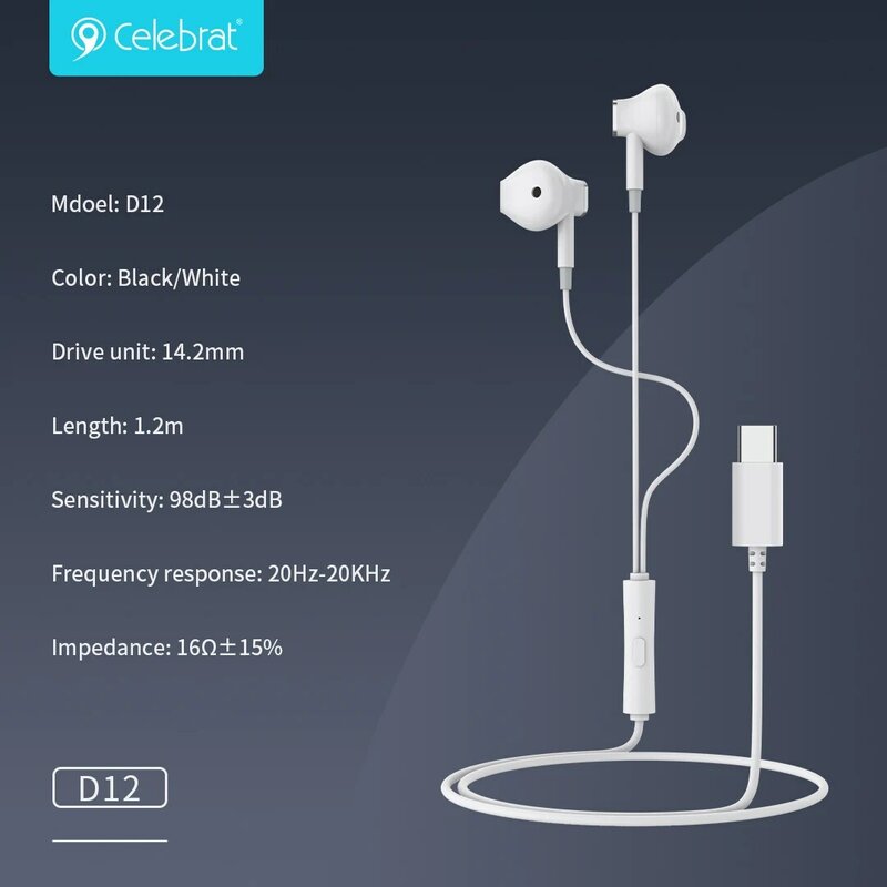 Auriculares intrauditivos con cable tipo C, Sonido envolvente estéreo HiFi, calidad de sonido envolvente, reducción de ruido con micrófono para Samsung S24, S23, S22 Ultra
