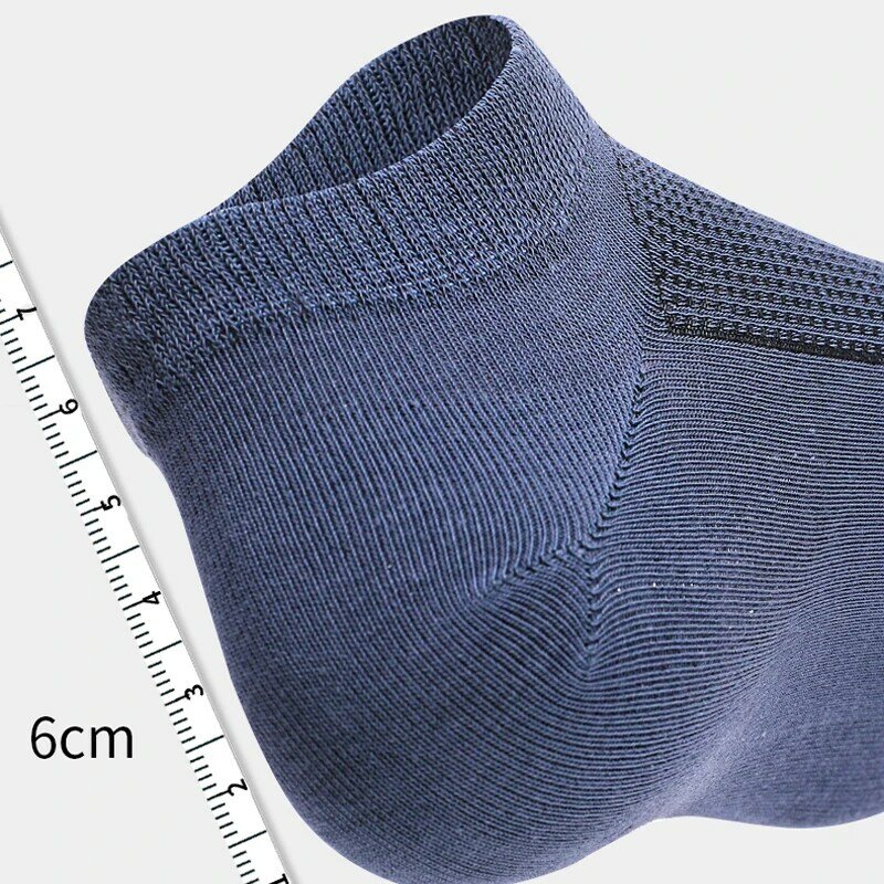 Miiow 5 pares/lote algodão tornozelo malha meias conjunto esportes verão respirável masculino corte curto sokken invisível meias para homens presente
