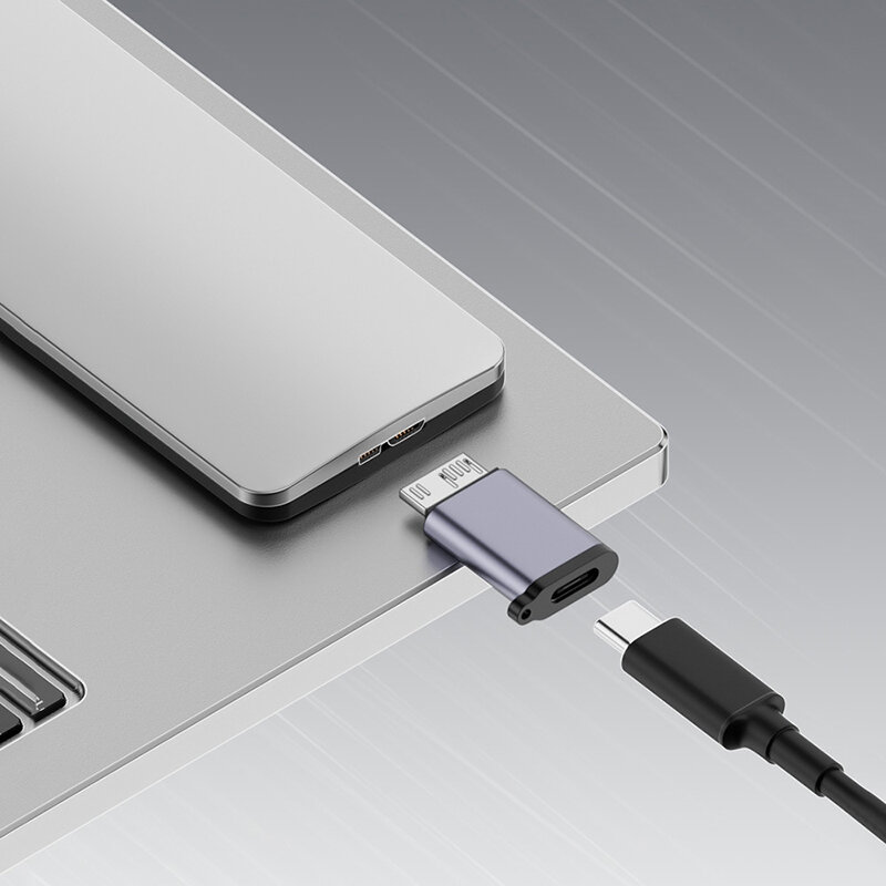 Adaptador Micro B USB C 3,0 macho a tipo C hembra, Conector Micro B para disco duro externo HDD