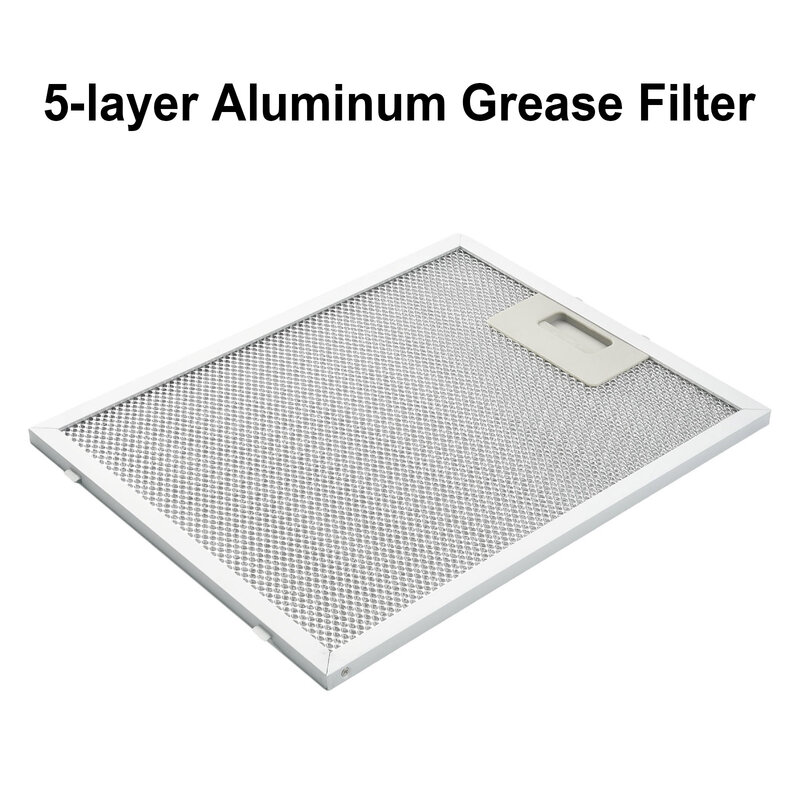 Oil Filter Hood Filter Replacement Silver Stainless Steel 300 X 240 X 9mm 5 Layers Brand New Excellent Service Life