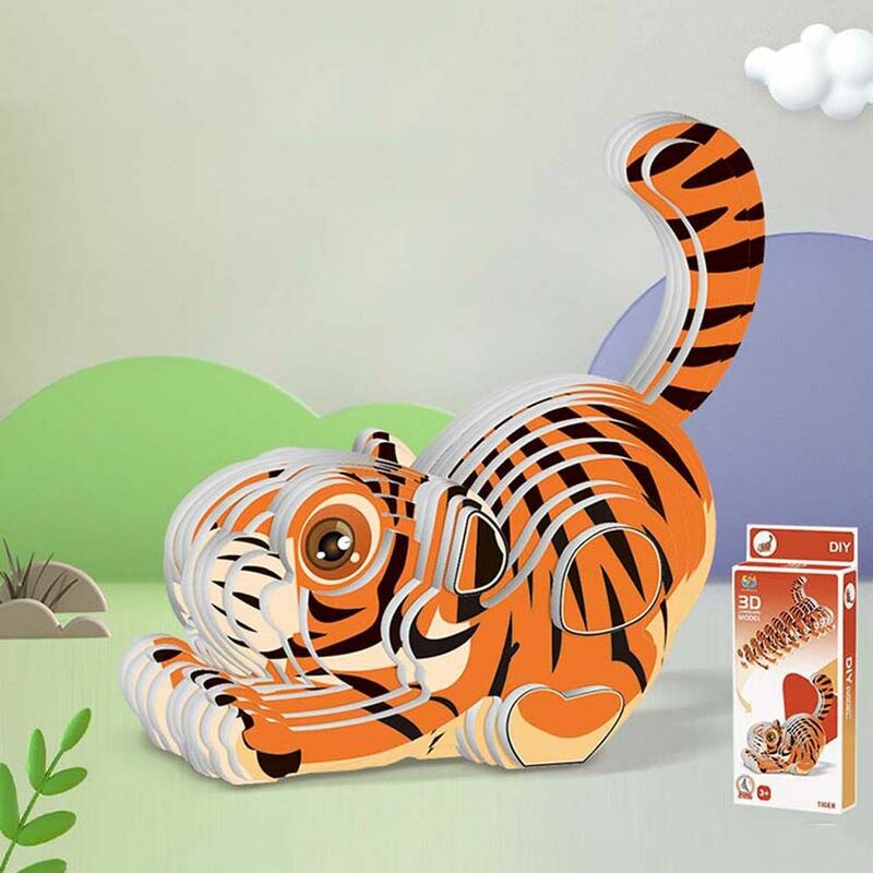 Unique Paper Animal Jigsaw Puzzles for Kids World Dinosaur 3D Puzzle For Adults Education Toys For Children Crafts Gift