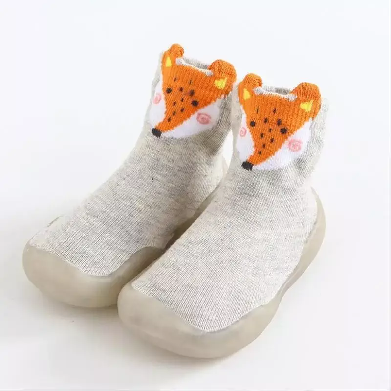 Toddler Indoor Sock  Shoes Newborn Boy and Girl Breathable Anti-slip Toddler Shoes with Rubber Soles